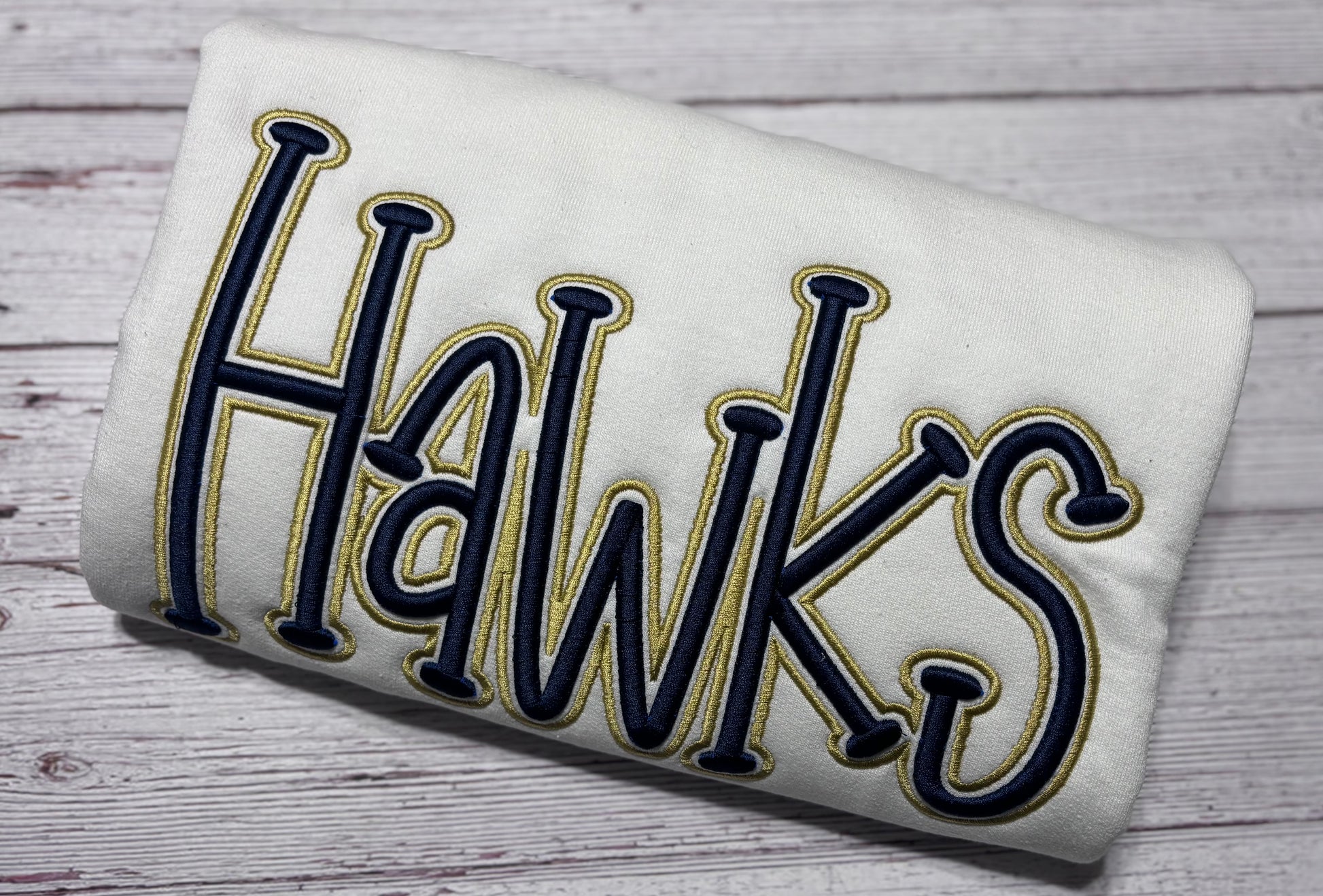 Puffy Hawks Sweatshirt with sports logo on sleeve