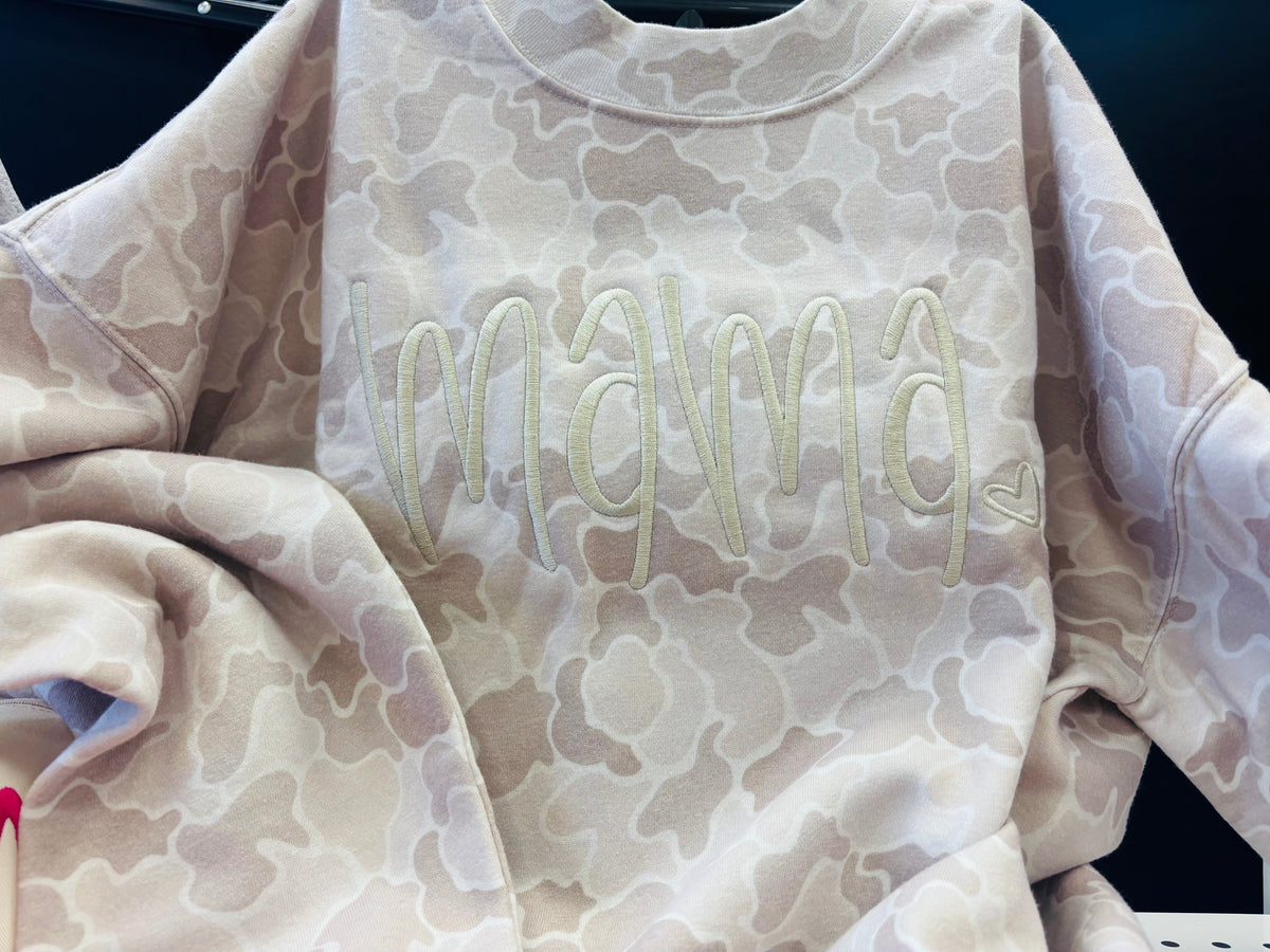 Mama Camo Mockneck Sweatshirt