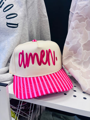 Amen embroidered hat
