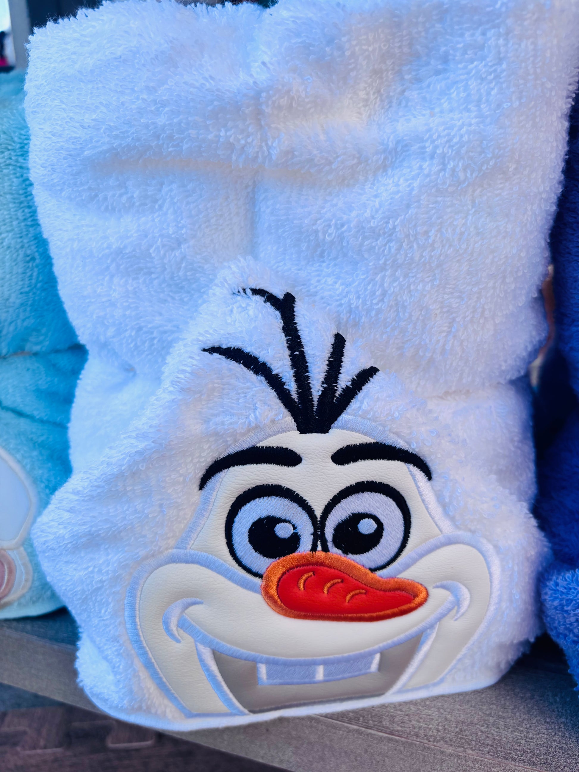 Hooded bath towel - Snowman