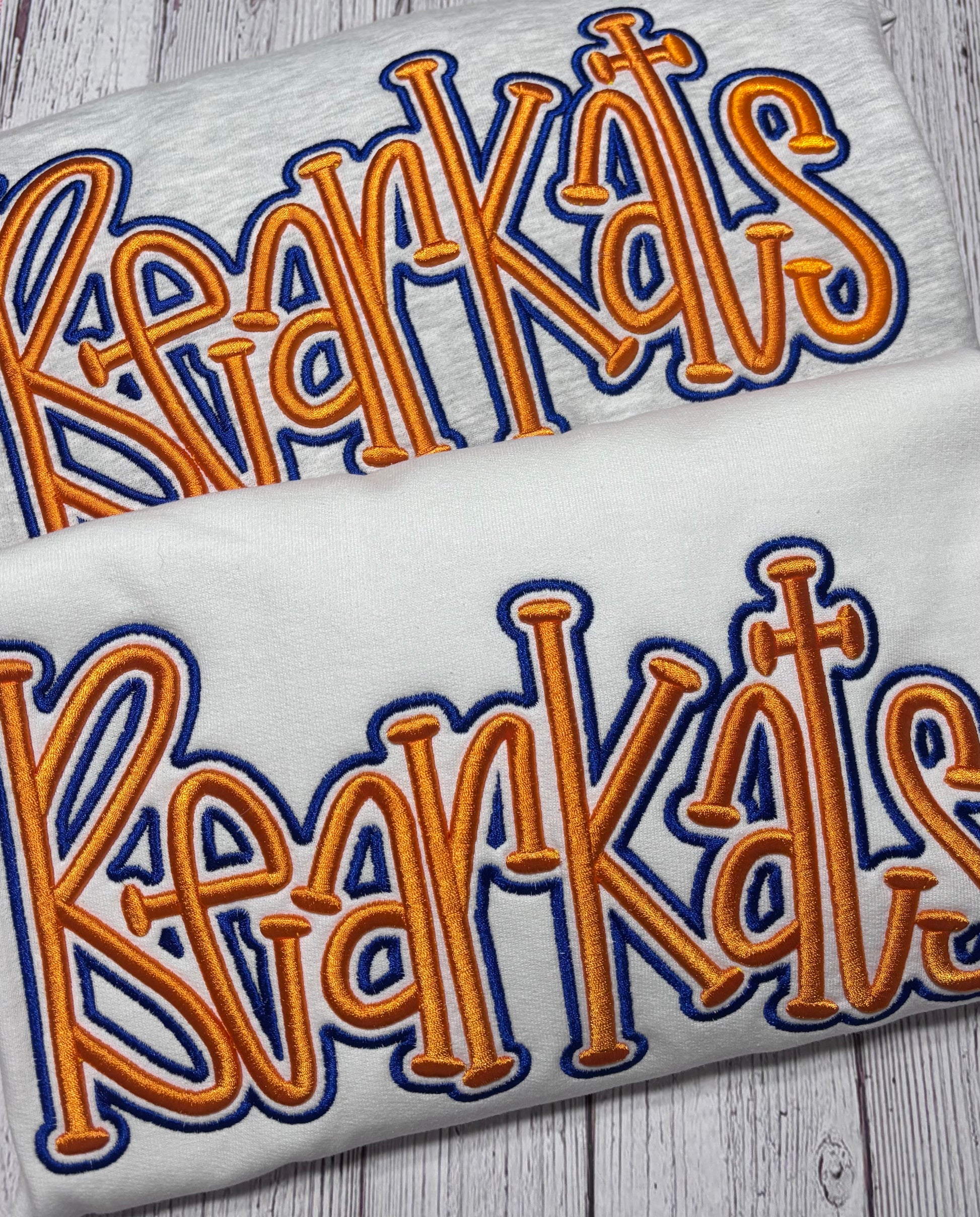 Puffy Bearkat Sweatshirt with sports logo on sleeve