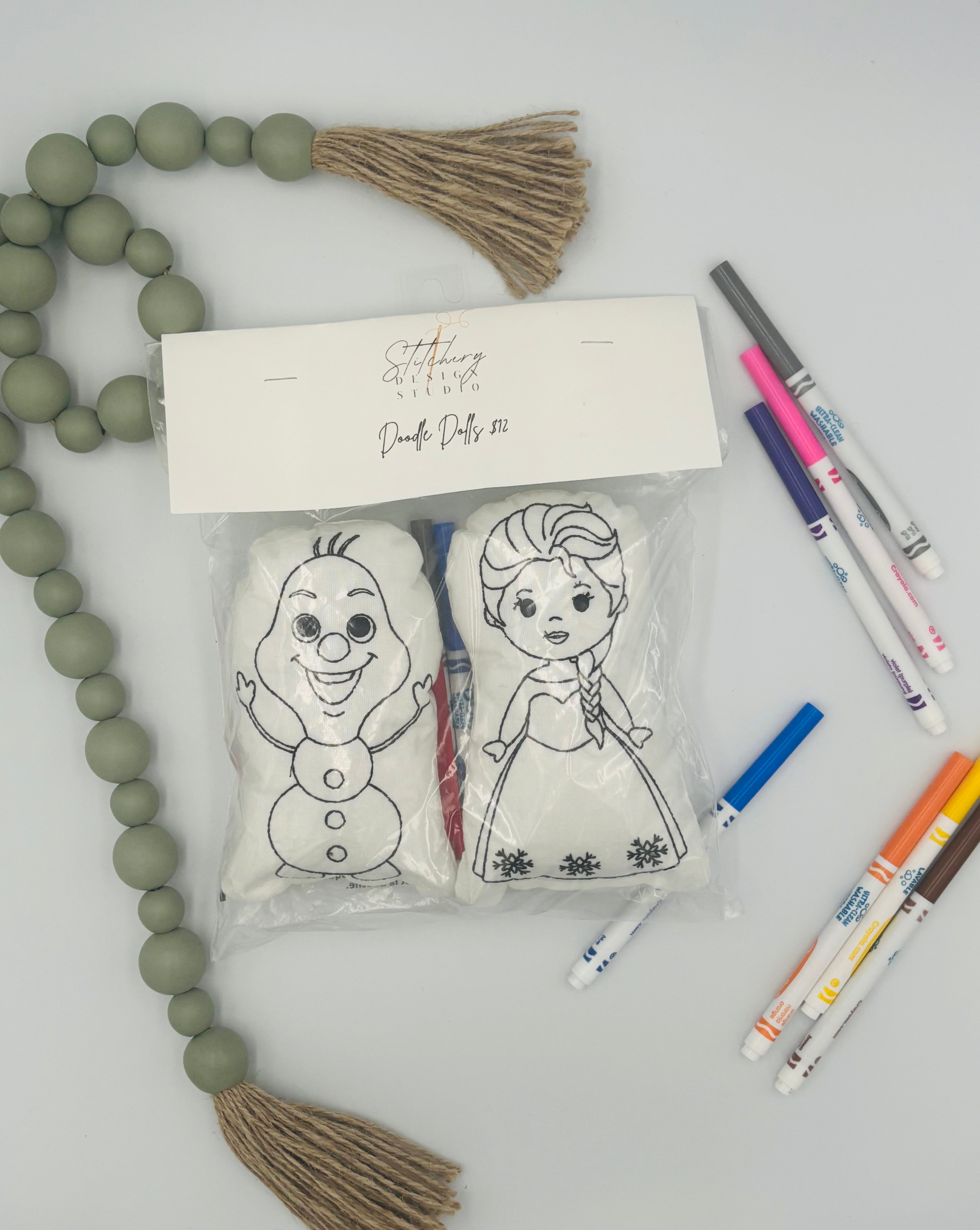 Ice Queen and Snowman Coloring Dolls