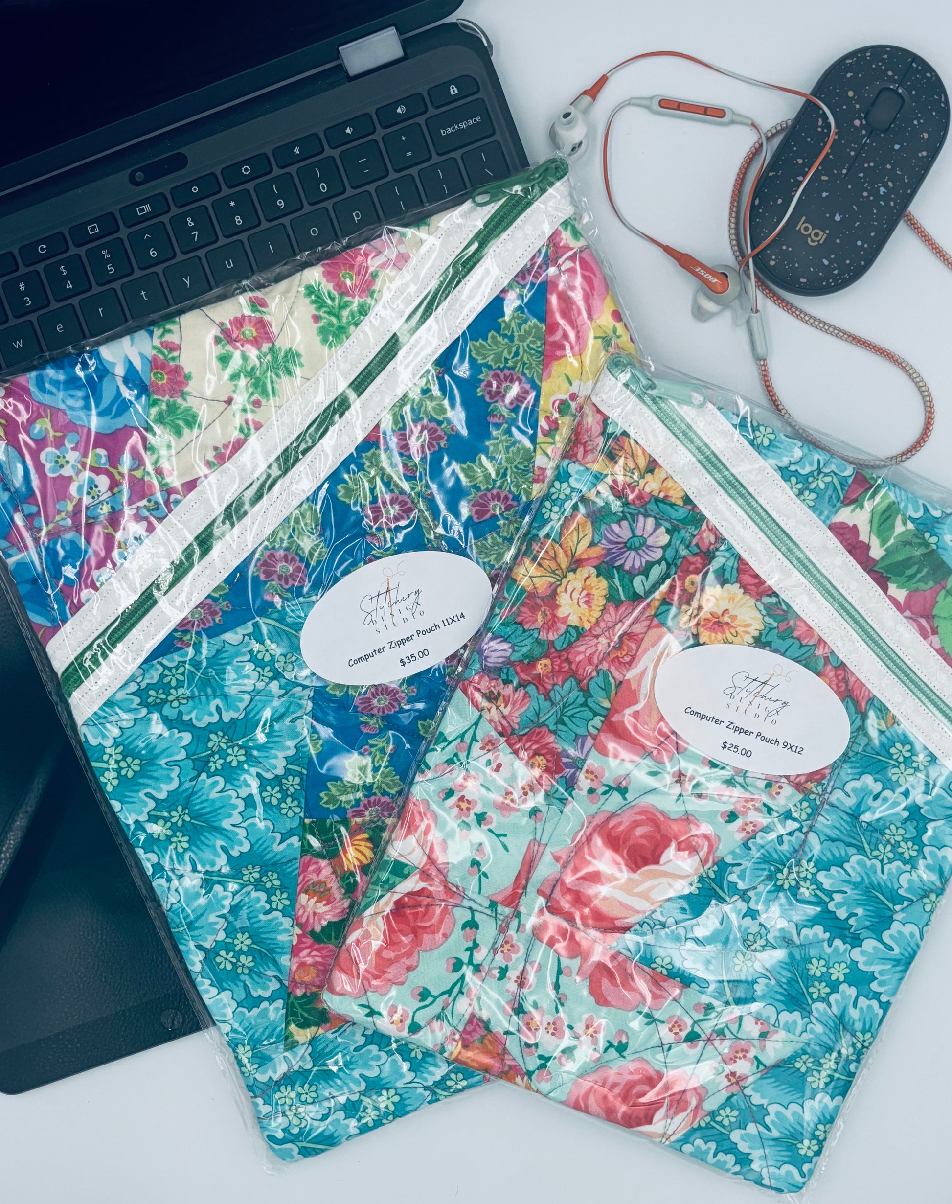 Bright Flowers Laptop Bag
