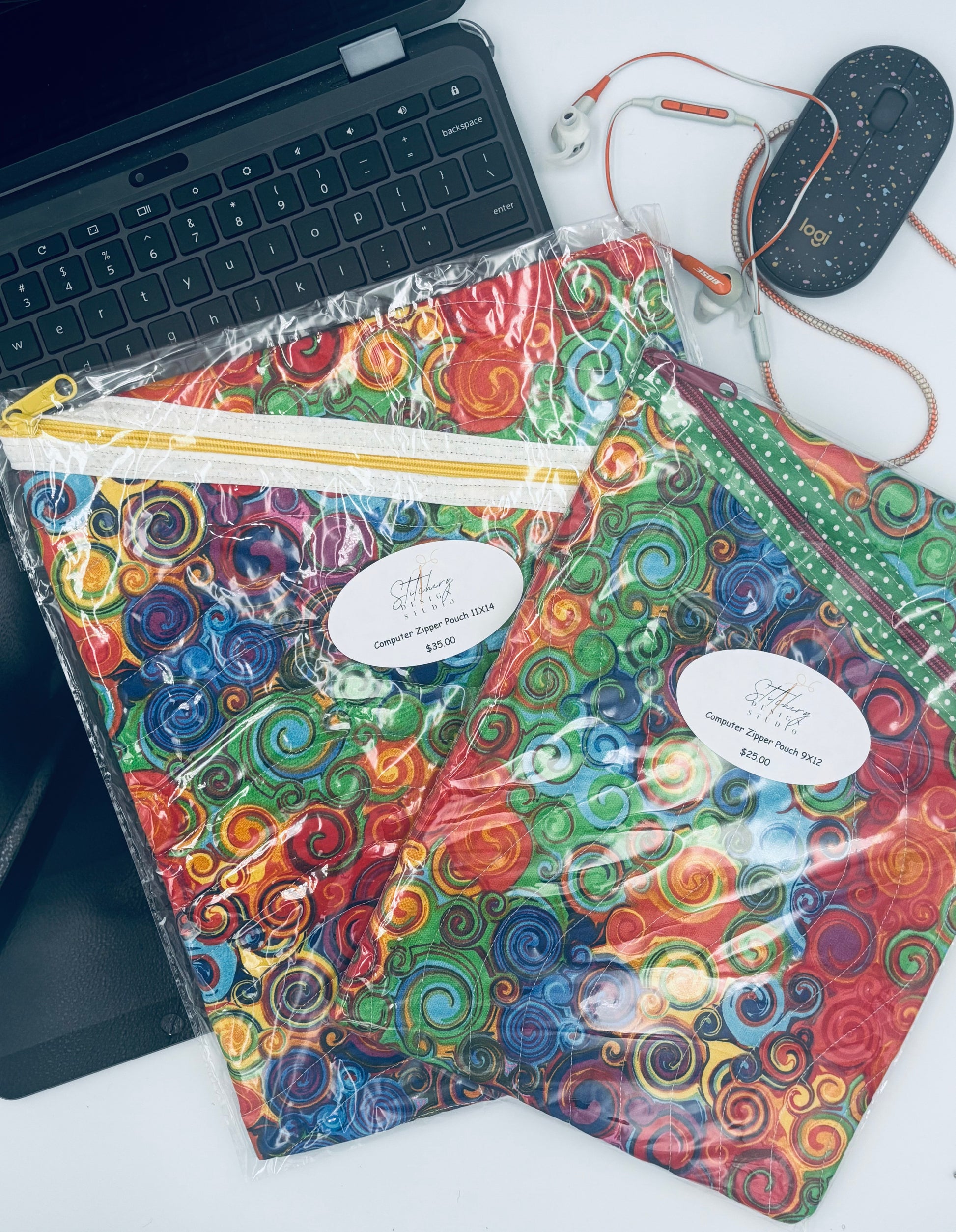 Rainbow Swirl Laptop Bag