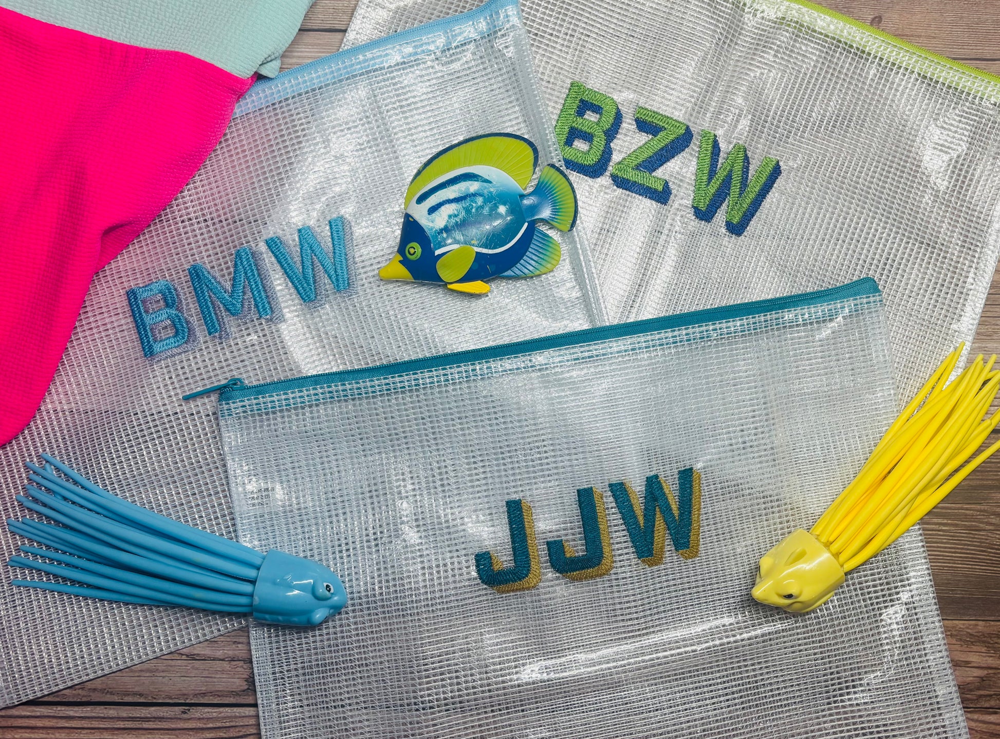 Monogram Vinyl Zipper Pouch