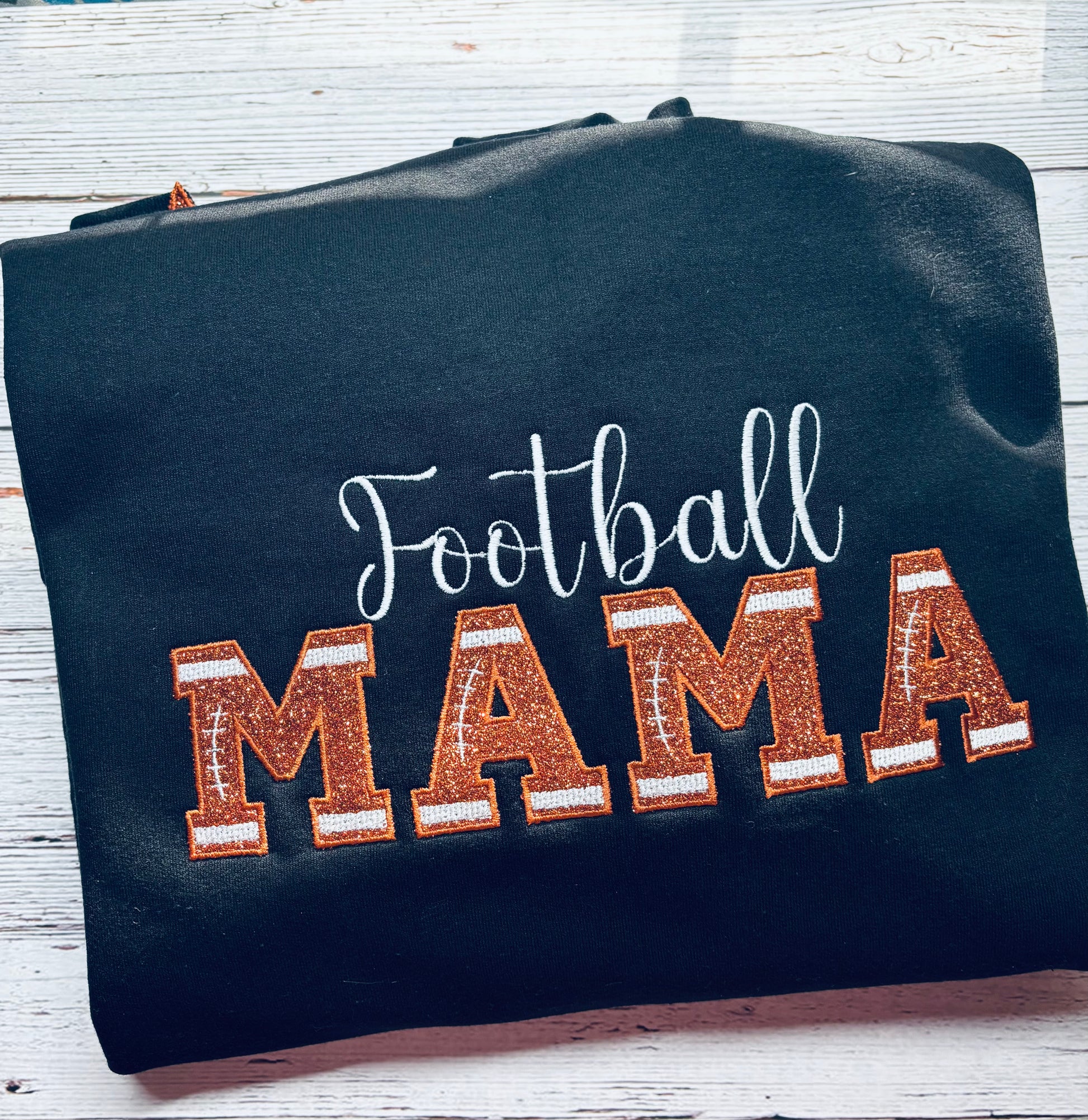 Football Mama with side bows Sweatshirt