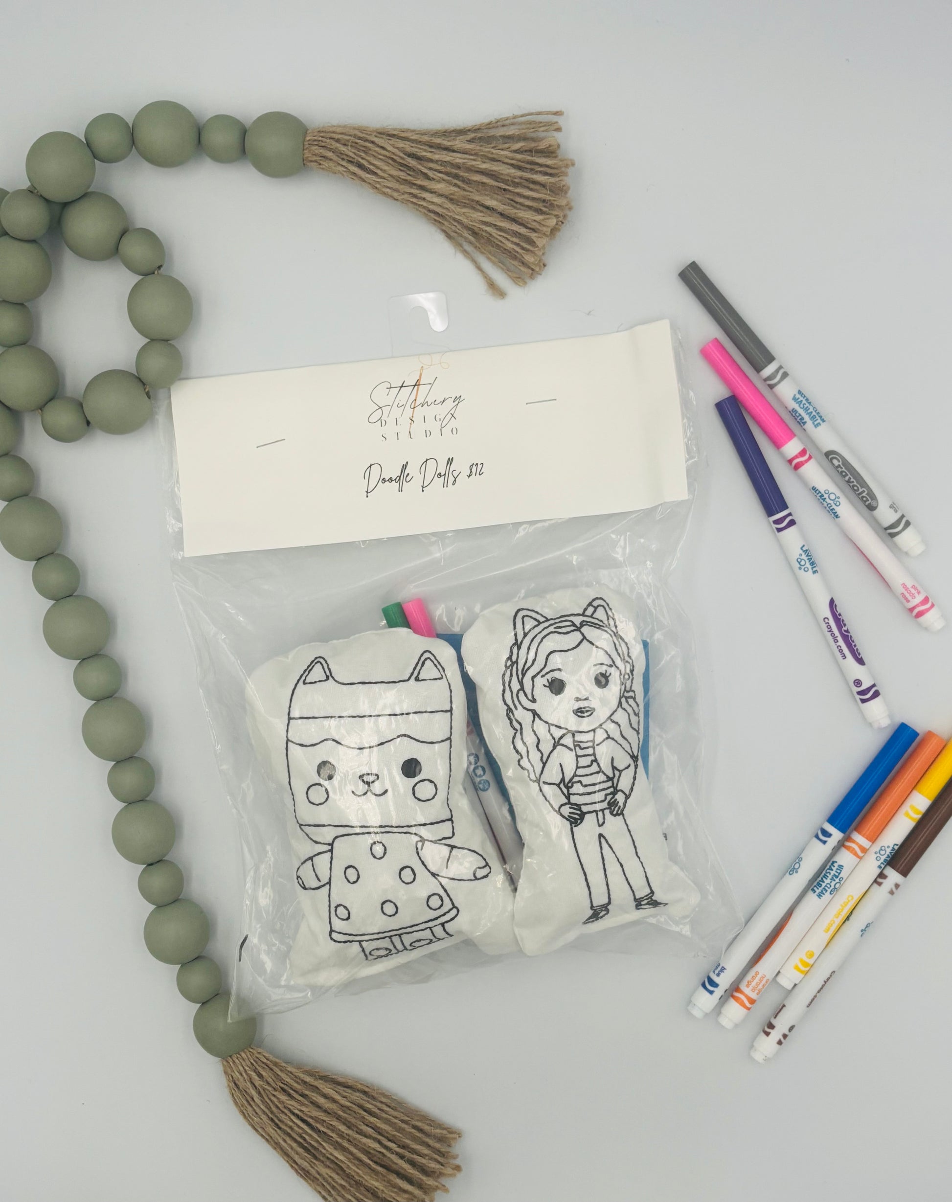 Cat Girl and Box Kitty Coloring Dolls