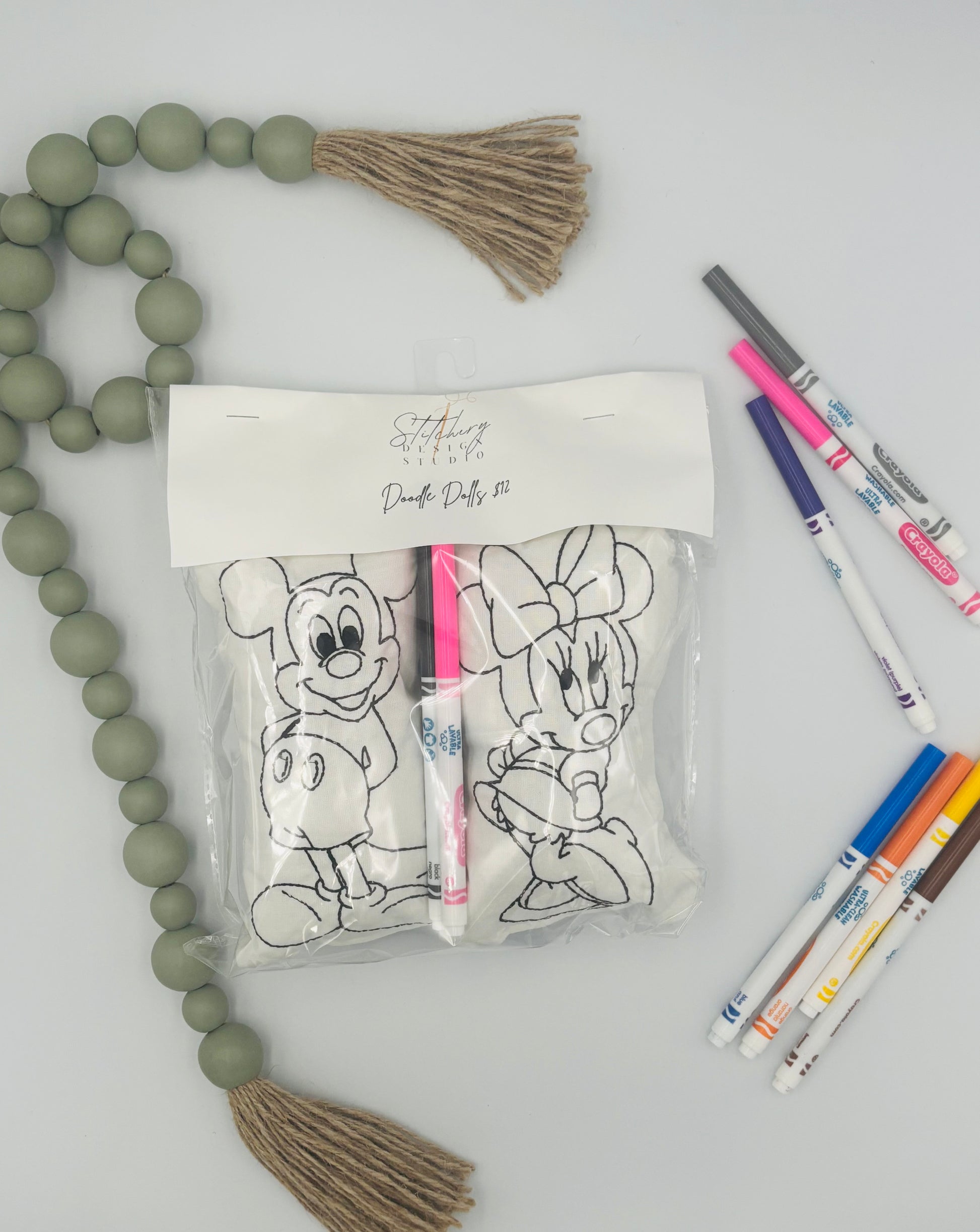 Mr. and Mrs. Mouse Coloring Dolls
