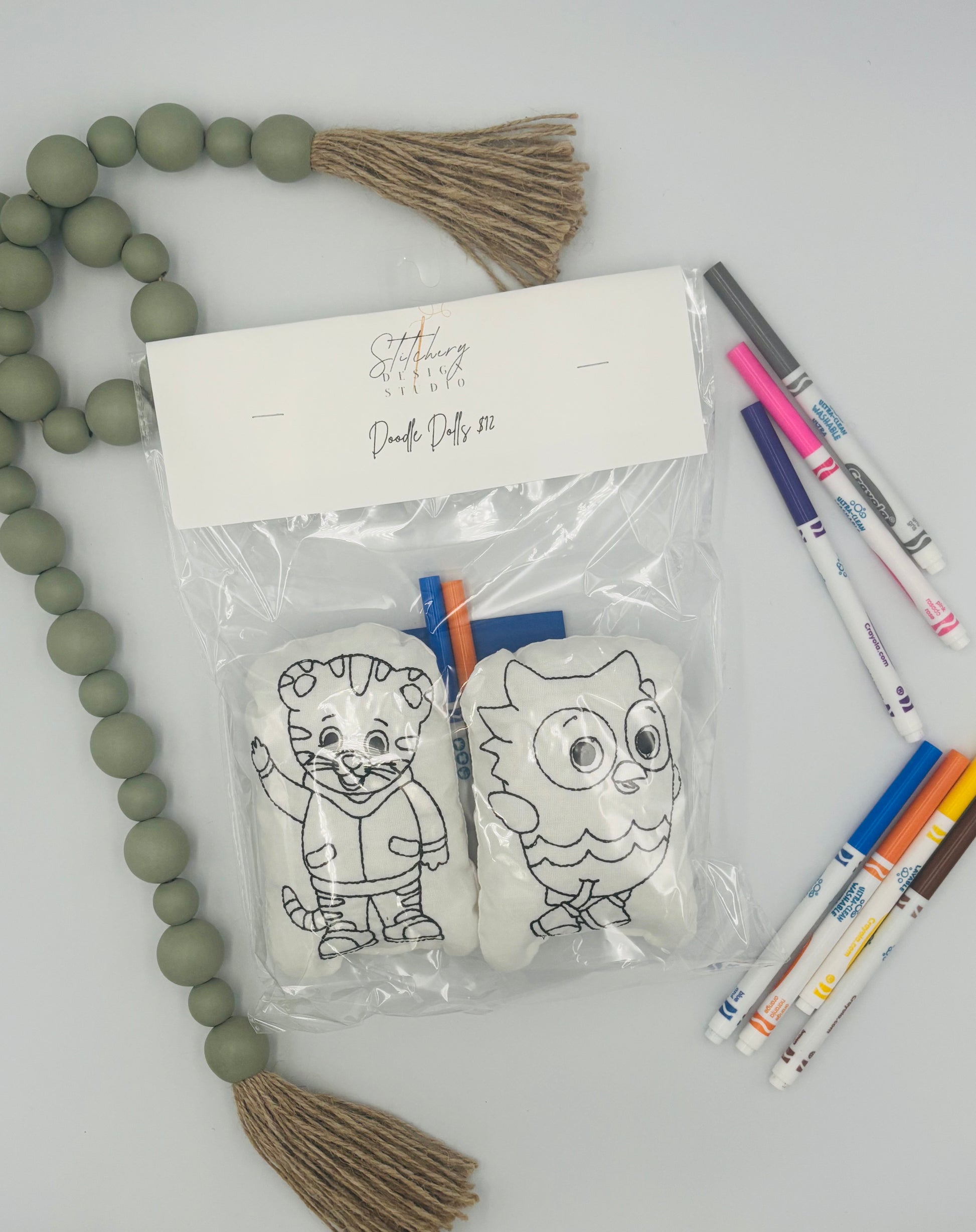 Good Neighbor Tiger and Owl Coloring Dolls