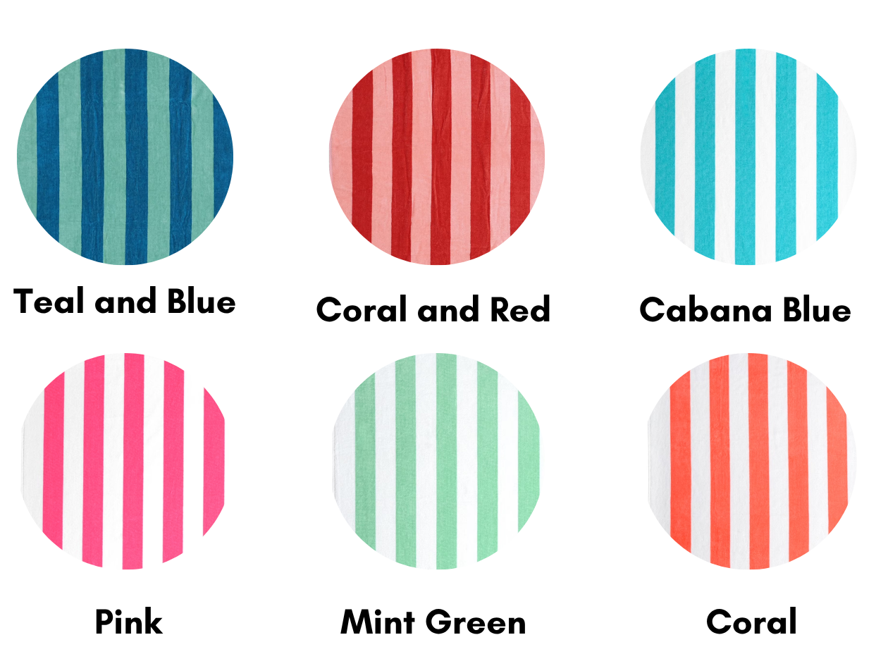 Color swatches with names labeled on a white background